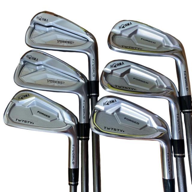 【中古】 本間ゴルフ TOUR WORLD TW757Vx 6S アイアンセット IR VIZARD IB-WF85 (フレックスS) メンズ 男性用 右利き 右用 Cランク ゴルフクラブ