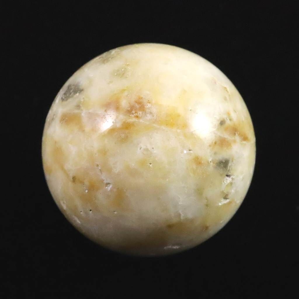 H&E社 ハニー&クリームアゼツライト (AZOZEO) 37mmスフィア 証明書付