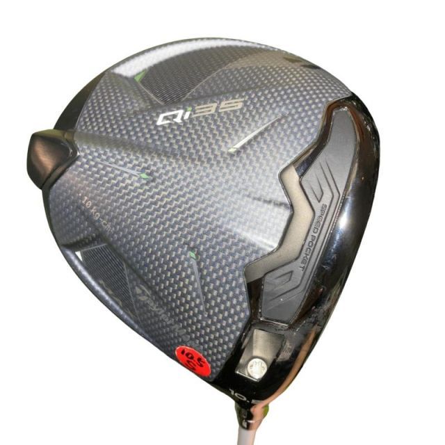 【メーカー特注品】Qi35ドライバー　10.5°　S　純正カーボンシャフト 中古】 テーラーメイド Qi35 10.5° ドライバー DR 純正特注シャフト