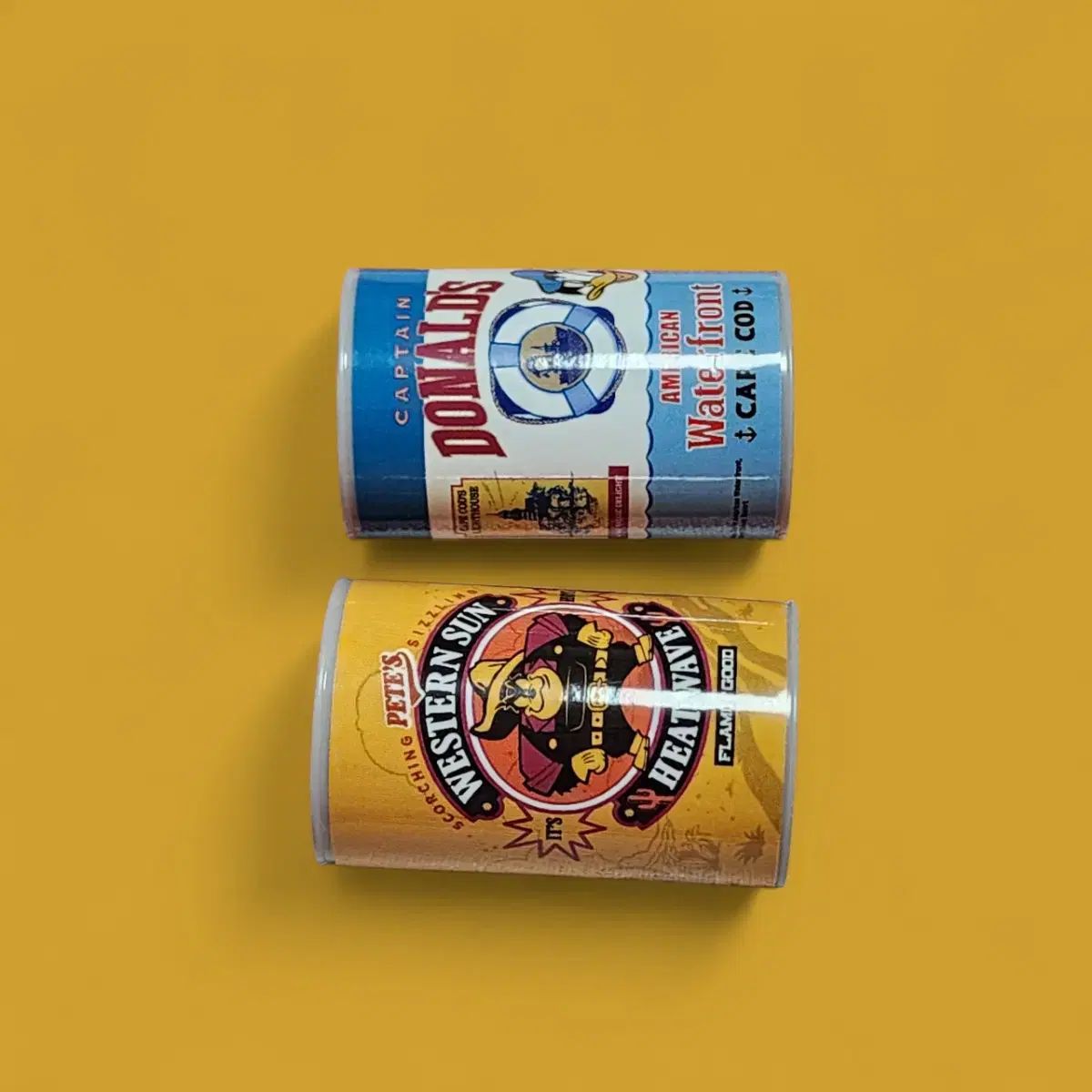 セット まとめ) ディズニー ドナルド & ウェスタン 선 缶 マグネット