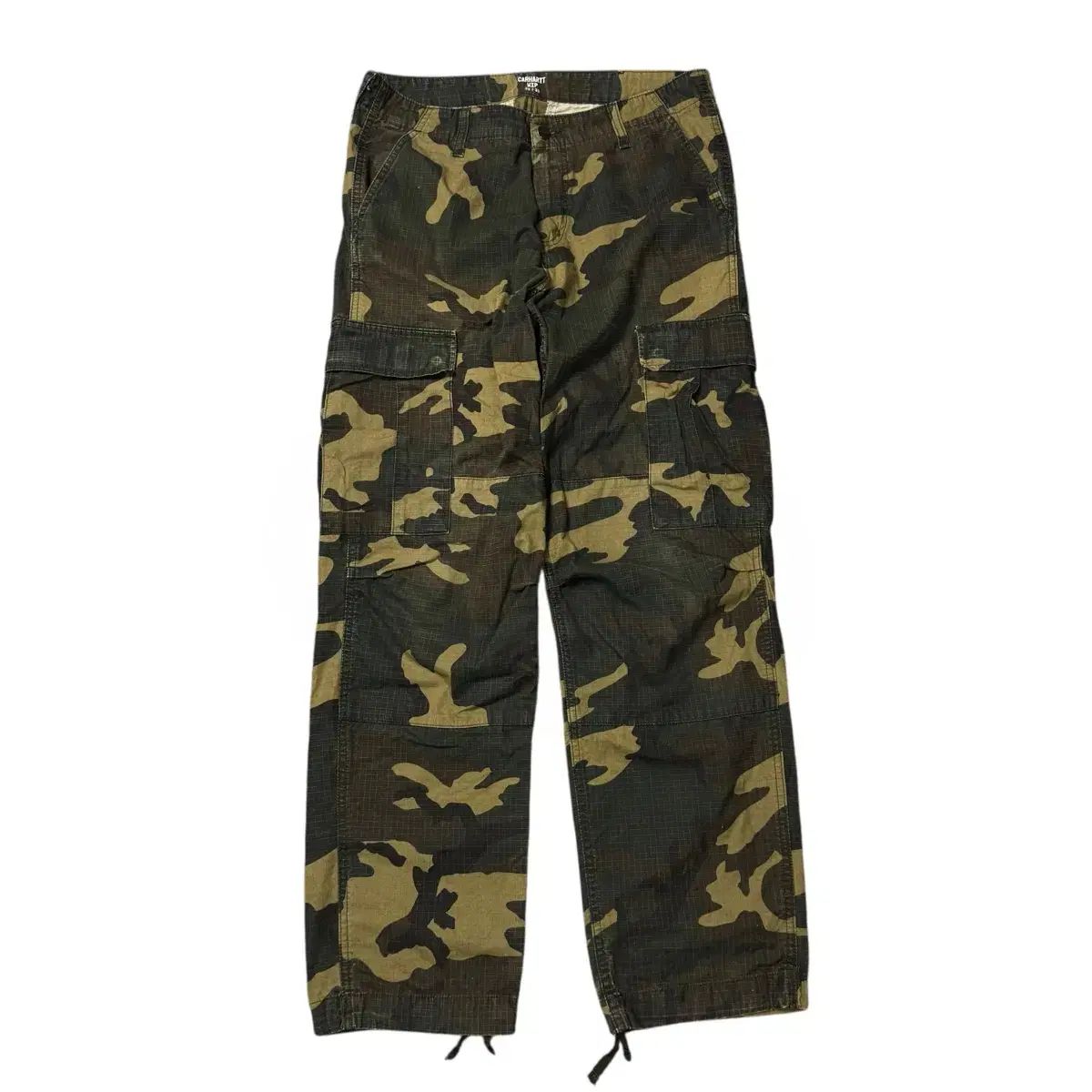 34) Carhartt WIP ダブルニー カモフラージュ カーゴパンツ - メルカリ