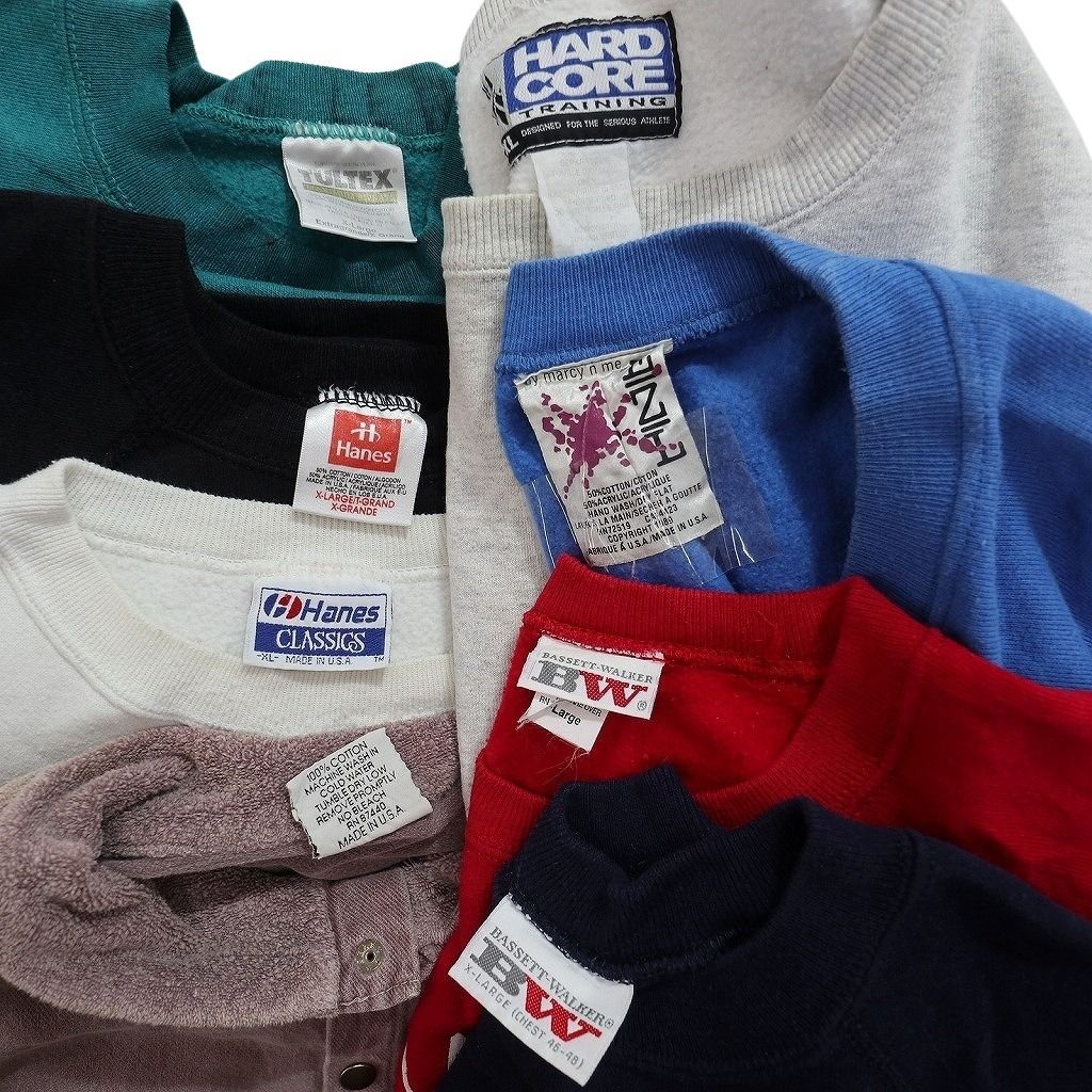 古着卸 まとめ売り USA製 スウェット 8枚セット (メンズ XL ) ハーフ