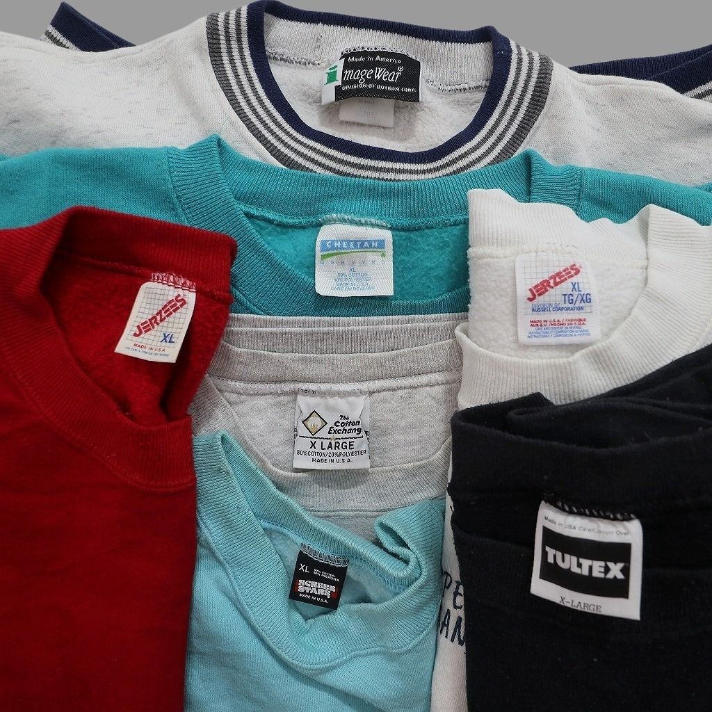古着卸 まとめ売り USA製 スウェット 7枚セット (メンズ XL ) クルー