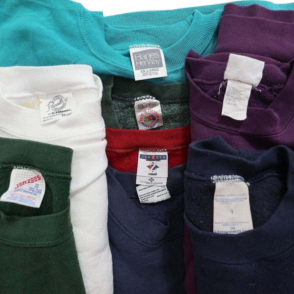 古着卸 まとめ売り USA製 スウェット 8枚セット (メンズ 2XL /3XL