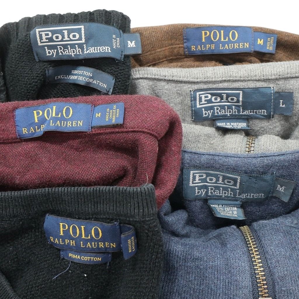 未検品】古着卸 まとめ売り ラルフローレン セーター 6枚セット