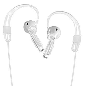 エレコム AirPods用 イヤーフックストラップ 取り外し可能なネックストラップ付属 落下防止 クリア P-APAPHNCR