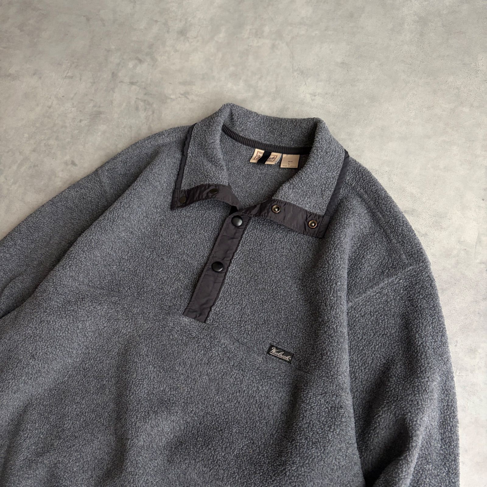 90s/woolrich/ウールリッチ/スナップT/メキシコ製/POLARTEC/ポーラ