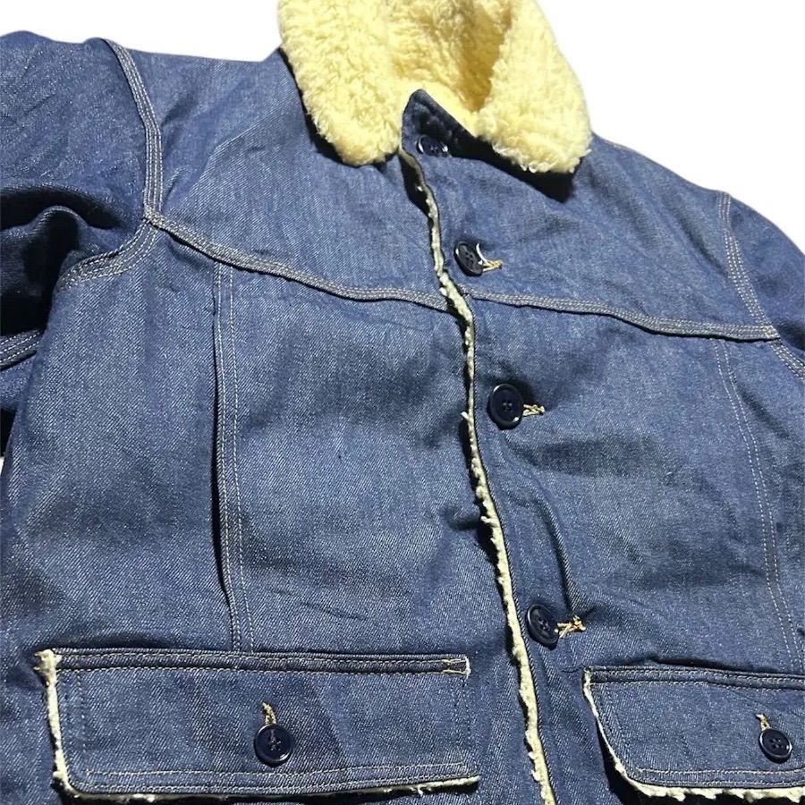 モンゴメリーワード MONTGOMERYWARD 裏地ボアジャケット 70s ビンテージ70's○MONTGOMERY WARD 裏地ボアデニムジャケット○201028n2