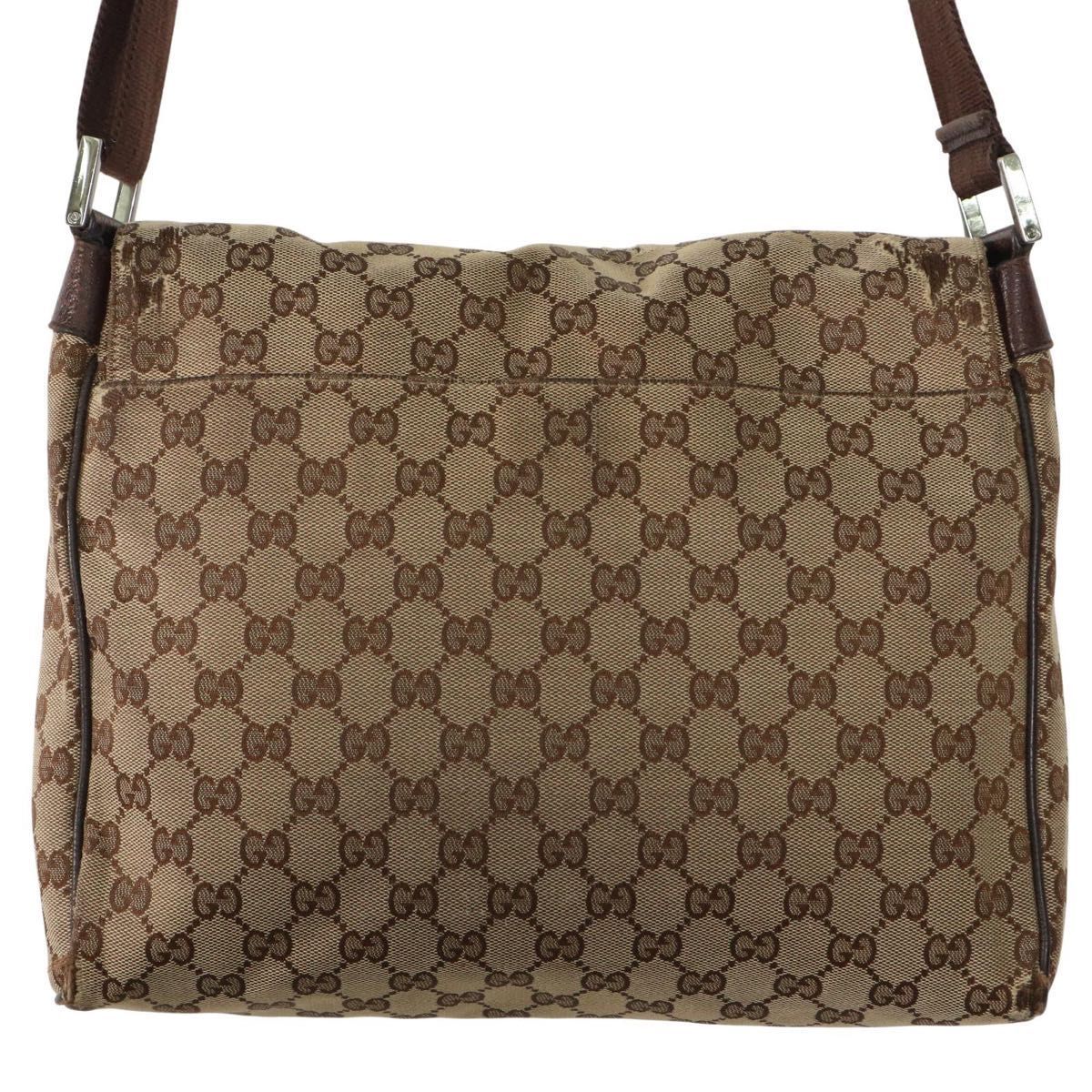 GUCCI グッチ GGキャンバス ショルダーバッグ 斜め掛け 肩掛け クロス