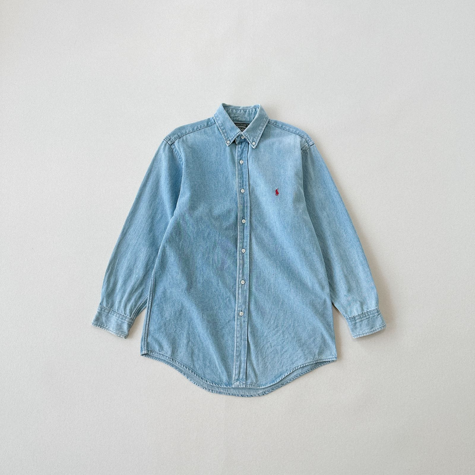 Polo Country Ralph Lauren 90s デニムBDシャツ 赤ポニー M - メルカリ