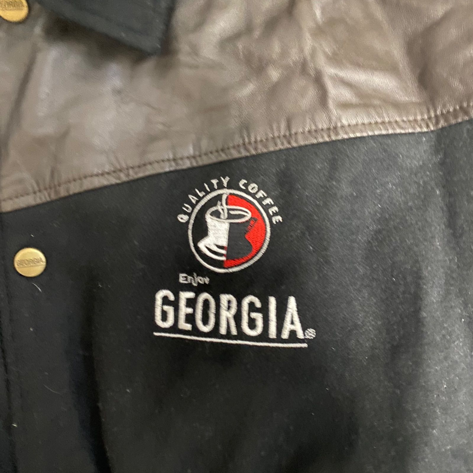 非売品】 90s ジョージア GEORGIA スタジャン ジャケット 羊皮 - メルカリ
