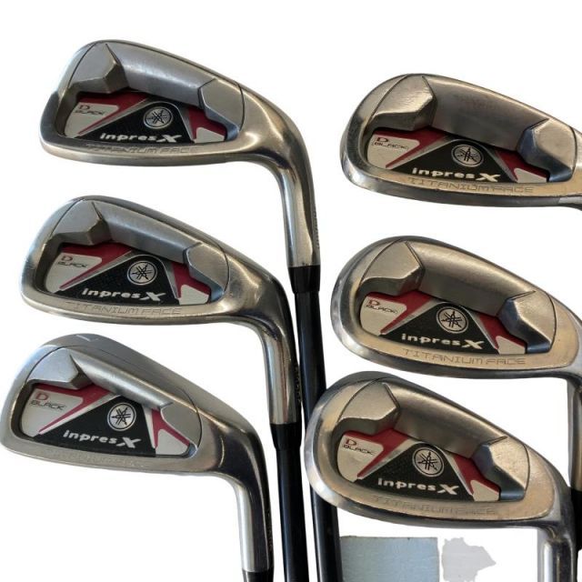 中古】 ヤマハ inpres X D BLACK(2010) 8S レディース アイアンセット
