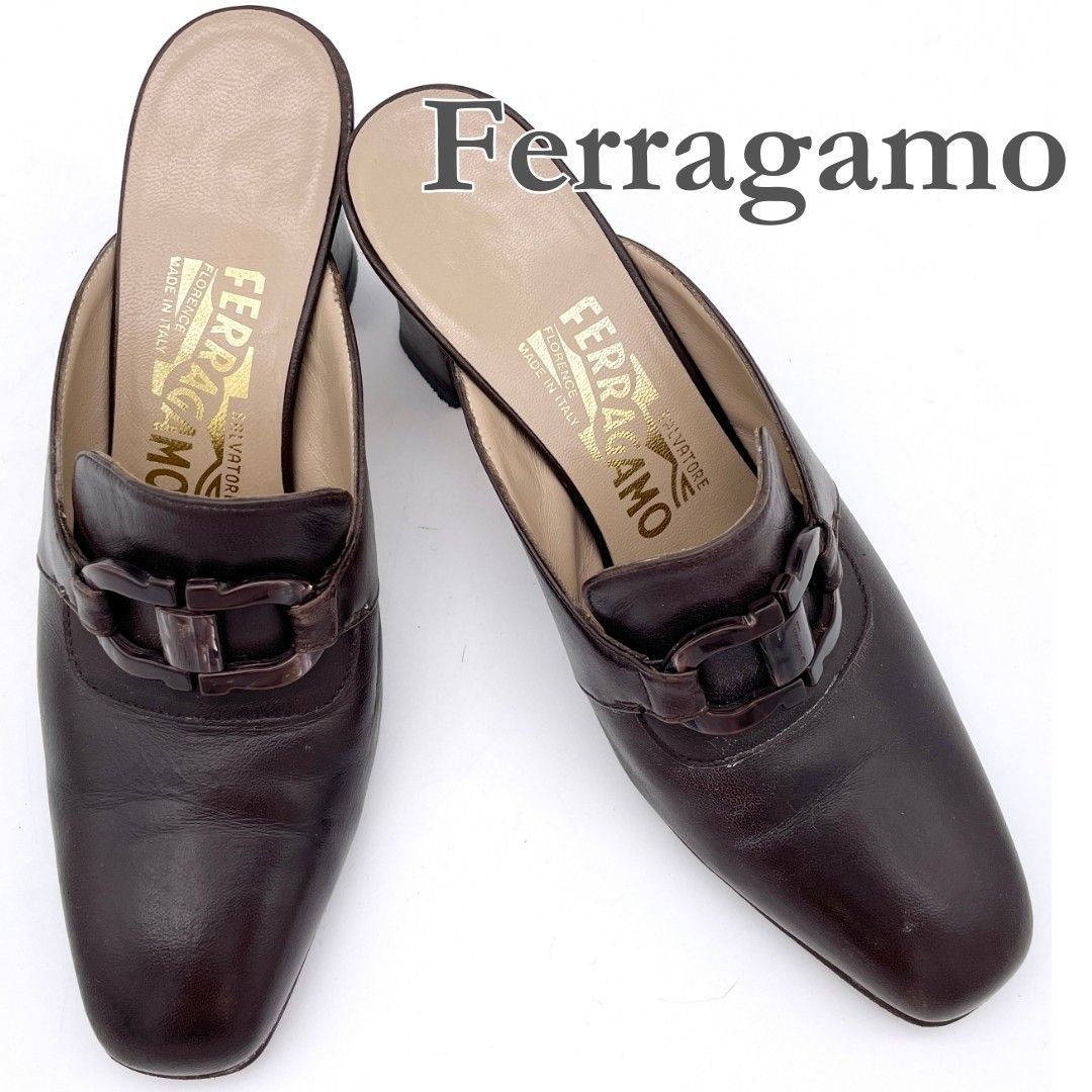 【希少】Salvatore Ferragamo ガンチーニ ミュール 8 1/2 ガンチーニ モカシン - メンズ | Ferragamo