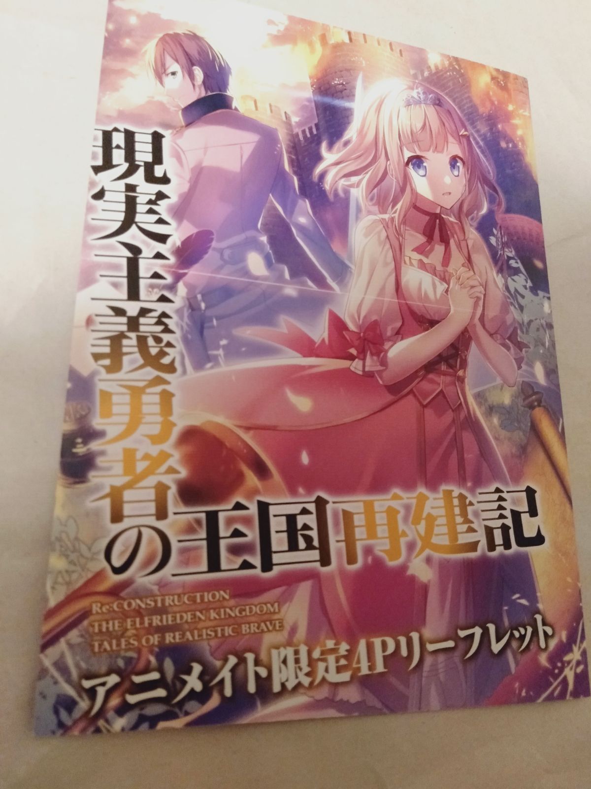 リーフレットのみ】現実主義勇者の王国再建記Ⅷ アニメイト限定特典