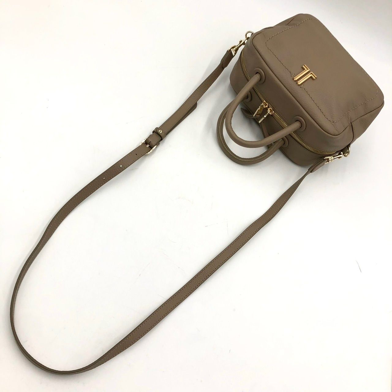 美品】ランバン LANVIN レザー 2way ショルダーバッグ ハンドバッグ 