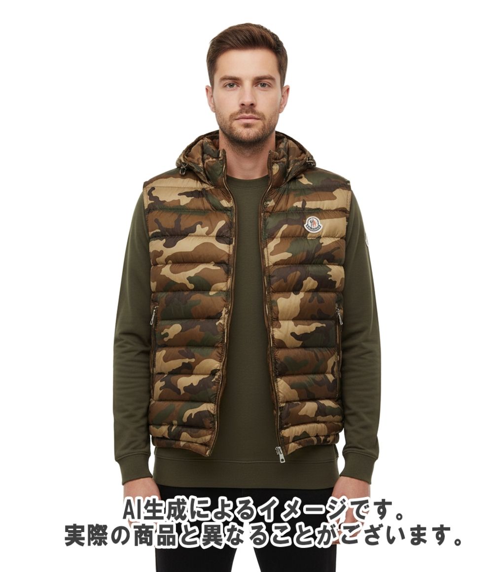 モンクレール ダウンベストPATRICK GILET カモフラ 迷彩 インポート