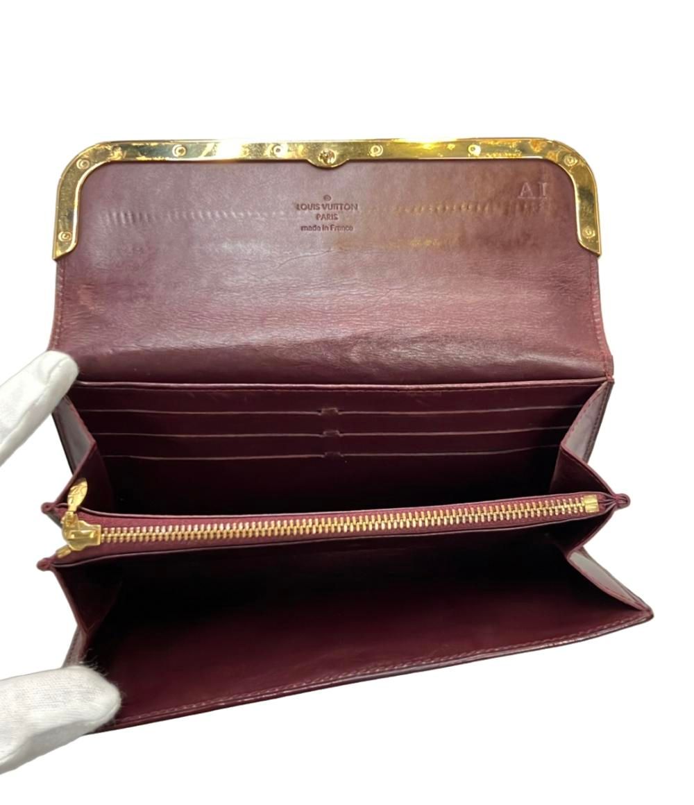 ルイ・ヴィトン 長財布 エナメル モノグラム ヴェルニ M19592