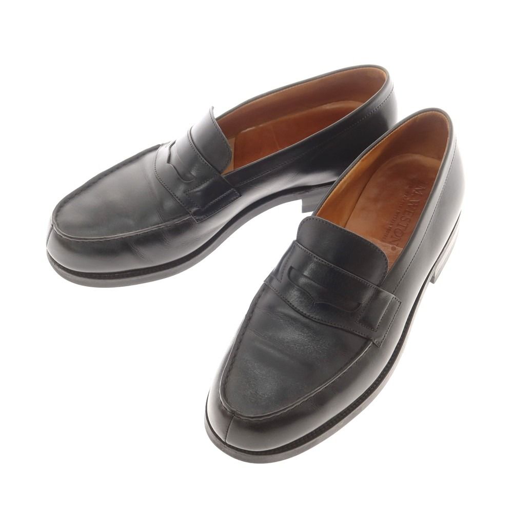 【中古】ジェイエムウエストン J.M WESTON 180 シグネチャーローファー ブラック【サイズ6D】【メンズ】