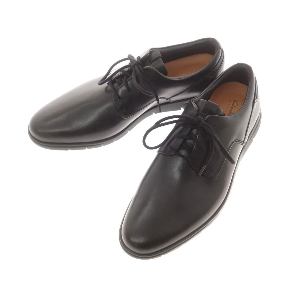 【中古】【未使用】クラークス Clarks プレーントゥ ドレスシューズ ブラック【サイズ7 1/2】【メンズ】