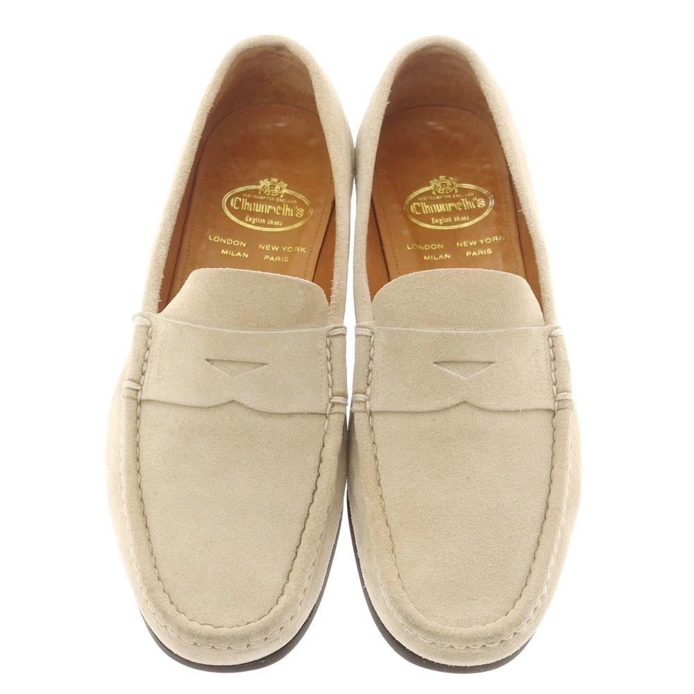 church スエード　ベージュ 中古】チャーチ CHURCH'S TONIO スエード ローファー サンドベージュ