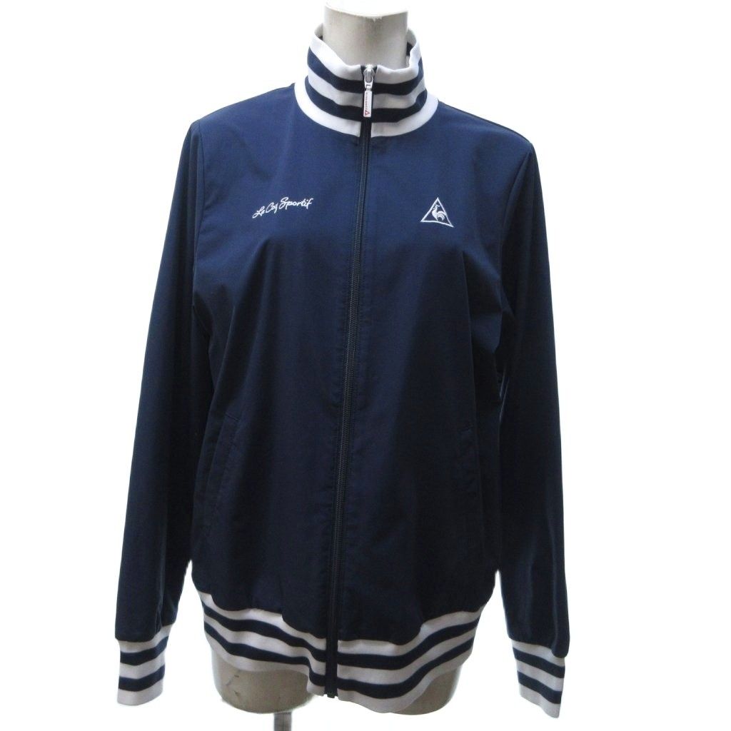 ルコックスポルティフ/ゴルフ ジップジャケット【ネイビー/LL】新品！ ルコックスポルティフ le coq sportif 美品 近年 ゴルフ ジップ