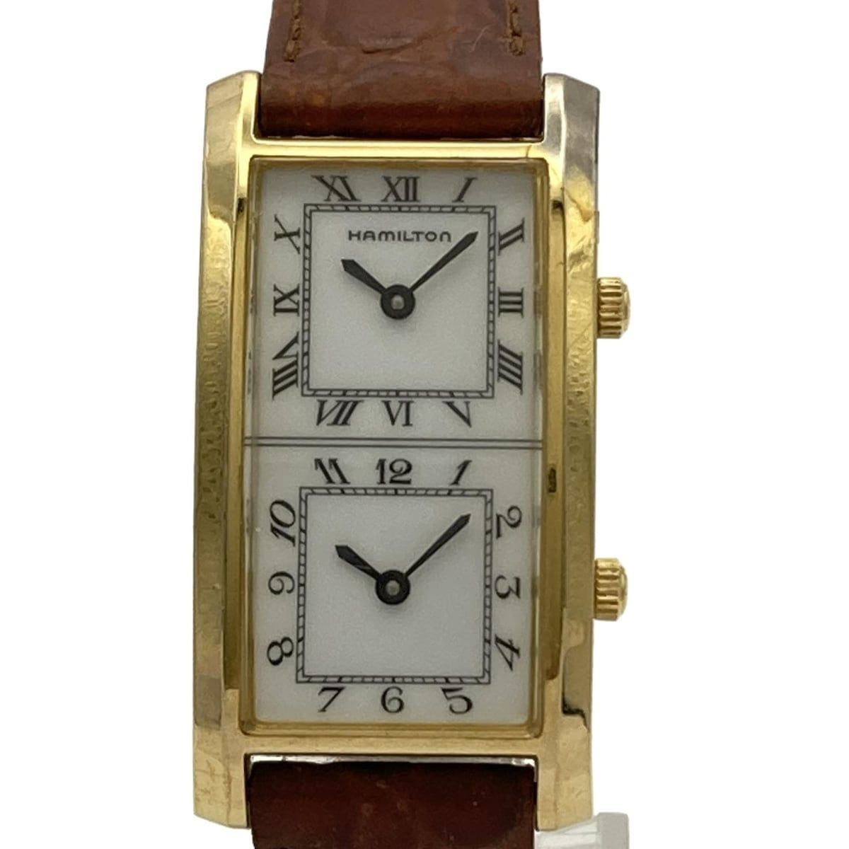 HAMILTON(ハミルトン) 腕時計 - 6274 レディース SS/デュアルタイム