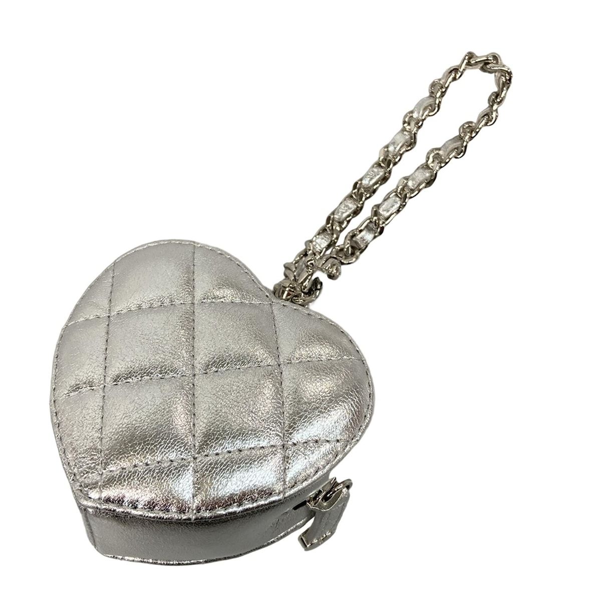 シャネル キーホルダー(チャーム)美品 ミニハートバッグチャーム