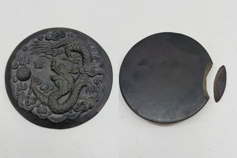 ⭐珍物！ 中国清時代 墨置台 文房四宝 古玩 古美術 書道具 骨董品 レア物 習字道具 古墨&文鎮！レア ⭐珍物！ 中国清時代 墨置台 文房四宝 古玩