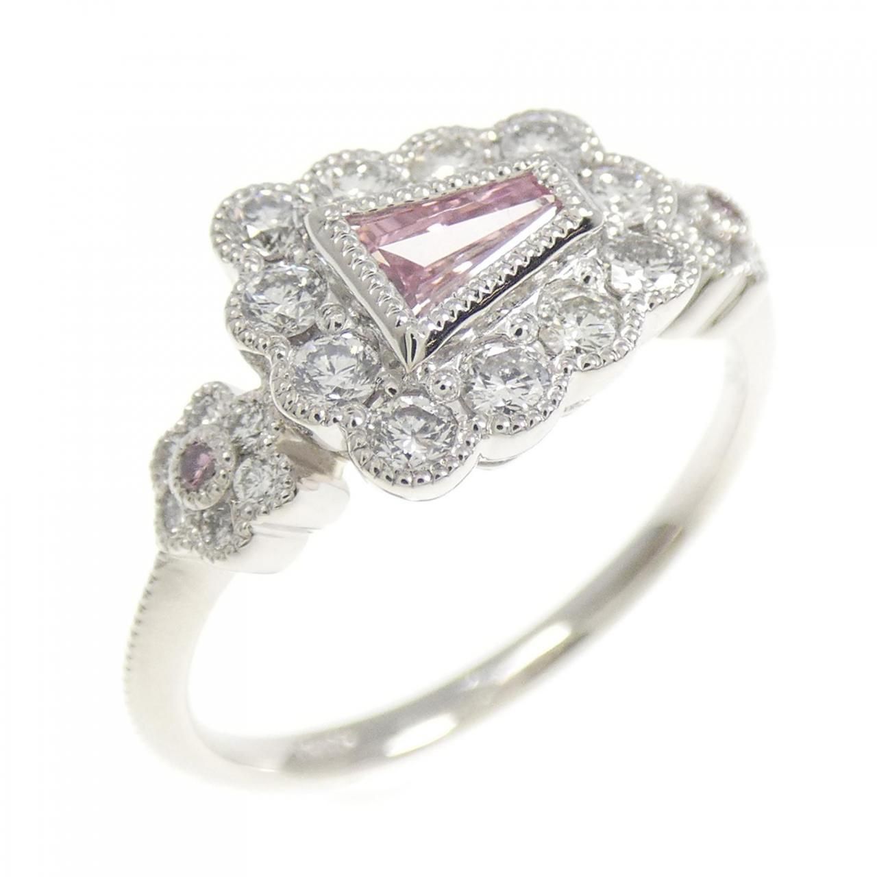 PT900 ピンクダイヤモンド リング 0.138CT - メルカリ