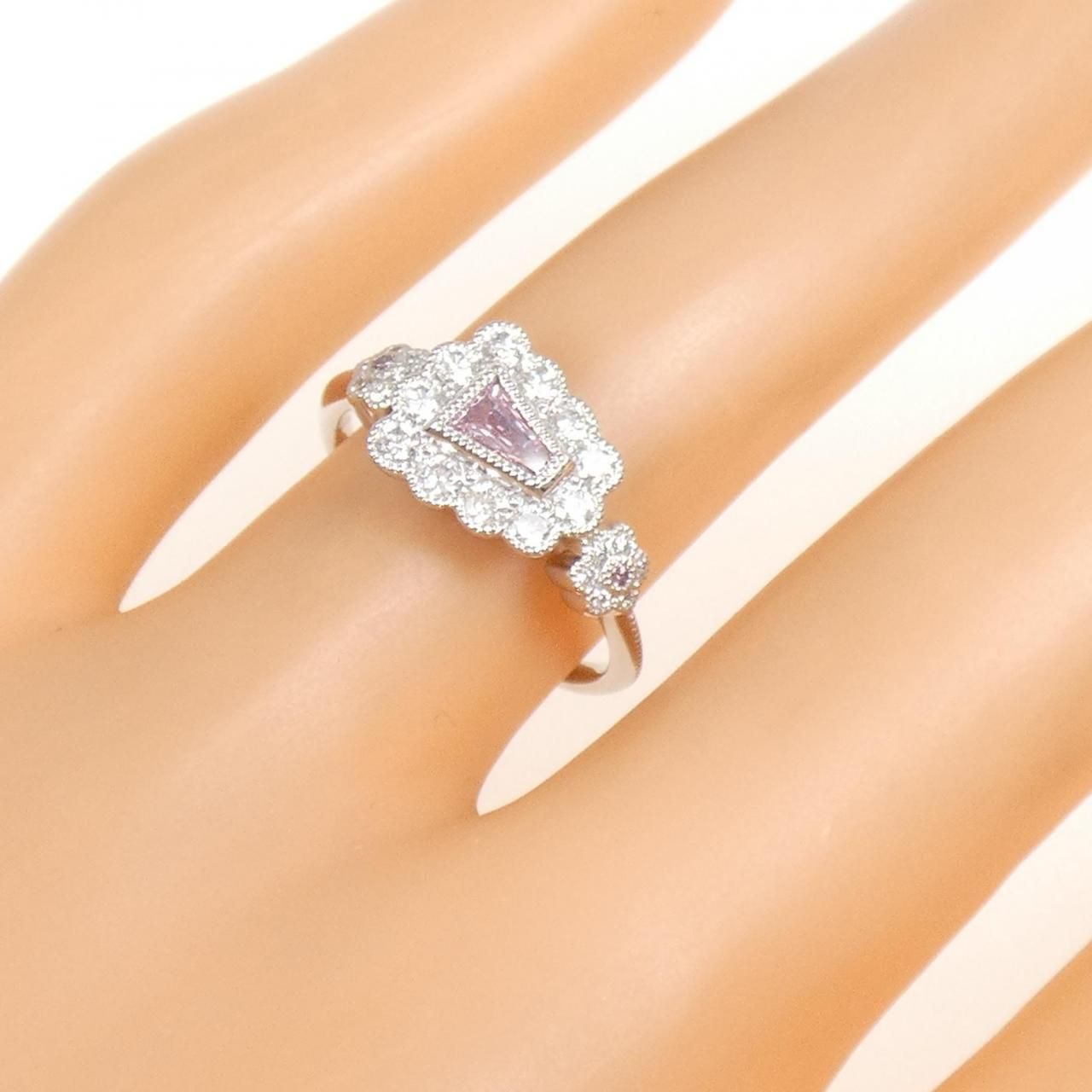 PT900 ピンクダイヤモンド リング 0.138CT - メルカリ