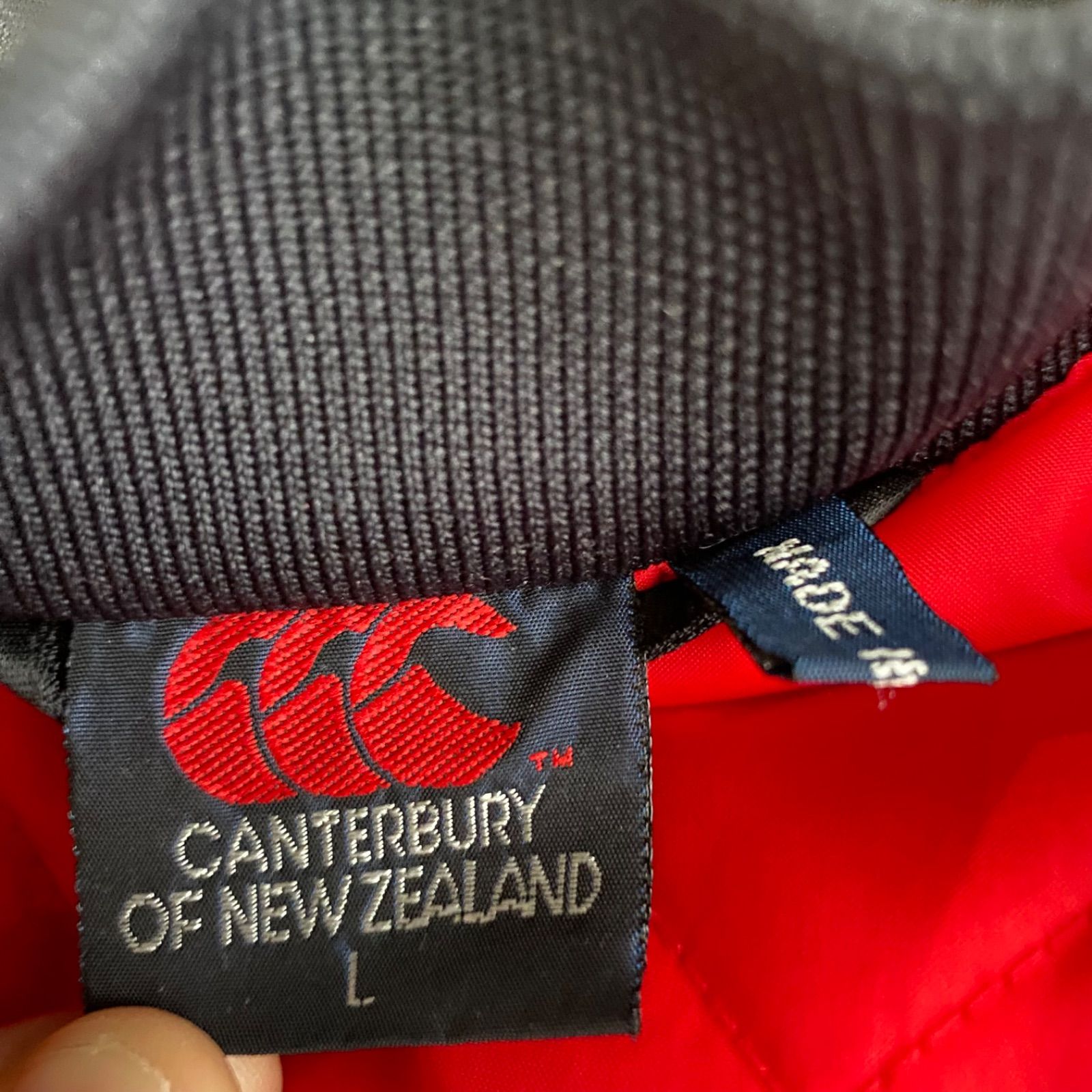 未使用級！90s CANTERBURY カンタベリー オールブラックス スタジャン