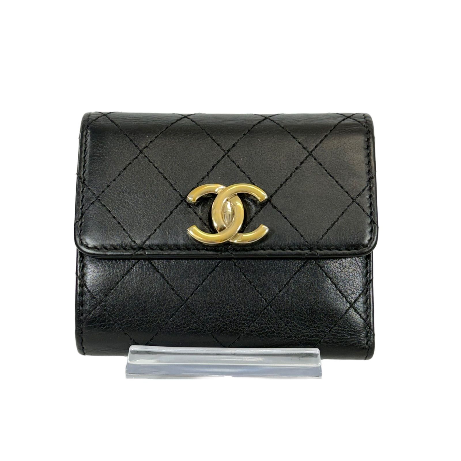希少品・美品】CHANEL シャネル マトラッセ ココマーク ターンロック 