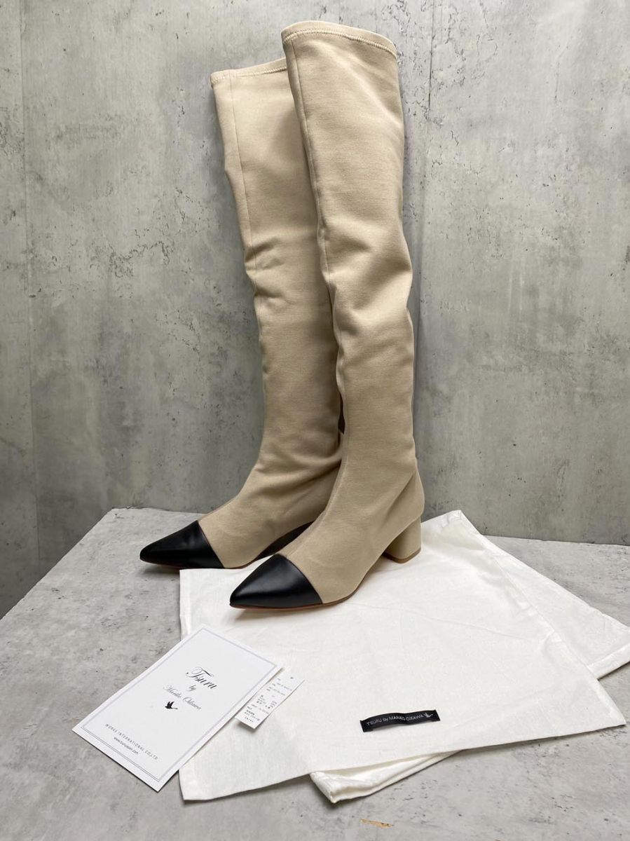 美品 TSURU by MARIKO OIKAWA ツルバイマリコオイカワ Caren ニーハイ