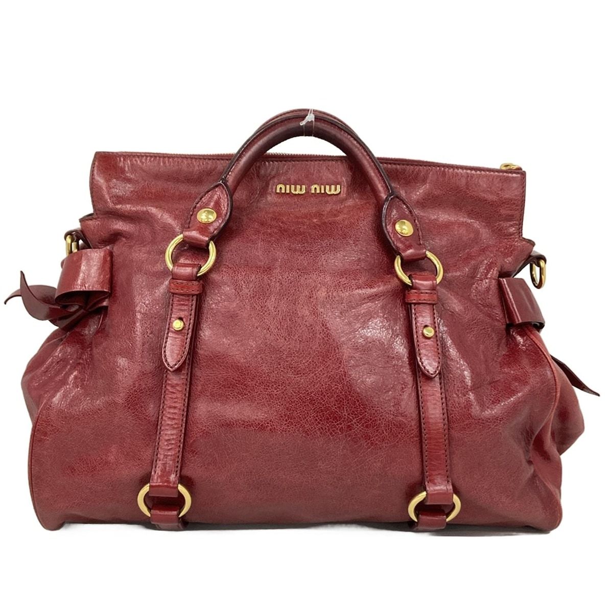 MIUMIU ミュウミュウ ヴィッテロ・ルクス ハンドバッグ レッド系　中古 楽天市場】ミュウミュウ ショルダーバッグ miumiu ヴィンテージ