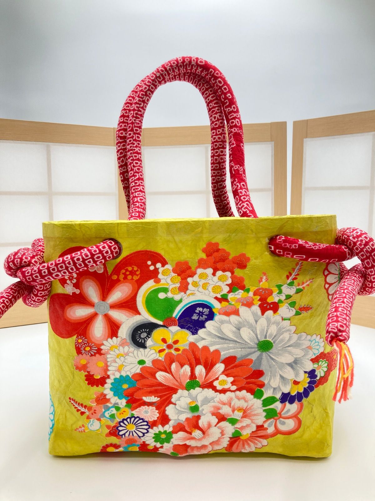 ジャパニーズアートバッグ（一閑張りバッグ No77） - メルカリ