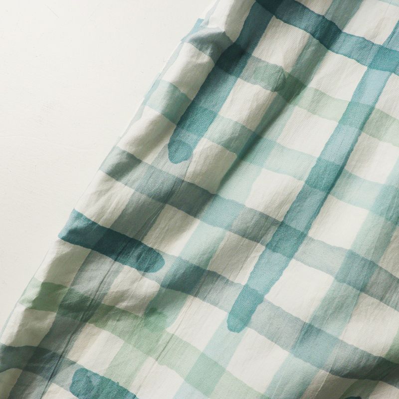 ミナペルホネン mina perhonen minamo チェック ノーカラー ワンピース