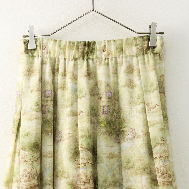 yukiemon カルーセル丈長スカート ピンク 美品 2022AW ユキエモン yukiemon 2165170 カルーセル丈長スカート M