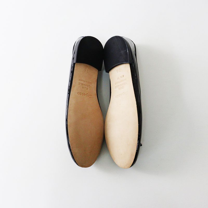 極美品 レペット repetto CENDRILLON バレエシューズ 36/ブラック