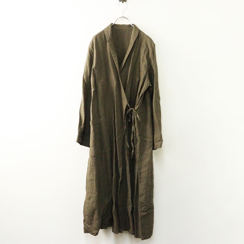ネストローブ nest Robe リネンスモーキングコート F＼ブラウン系 モカ
