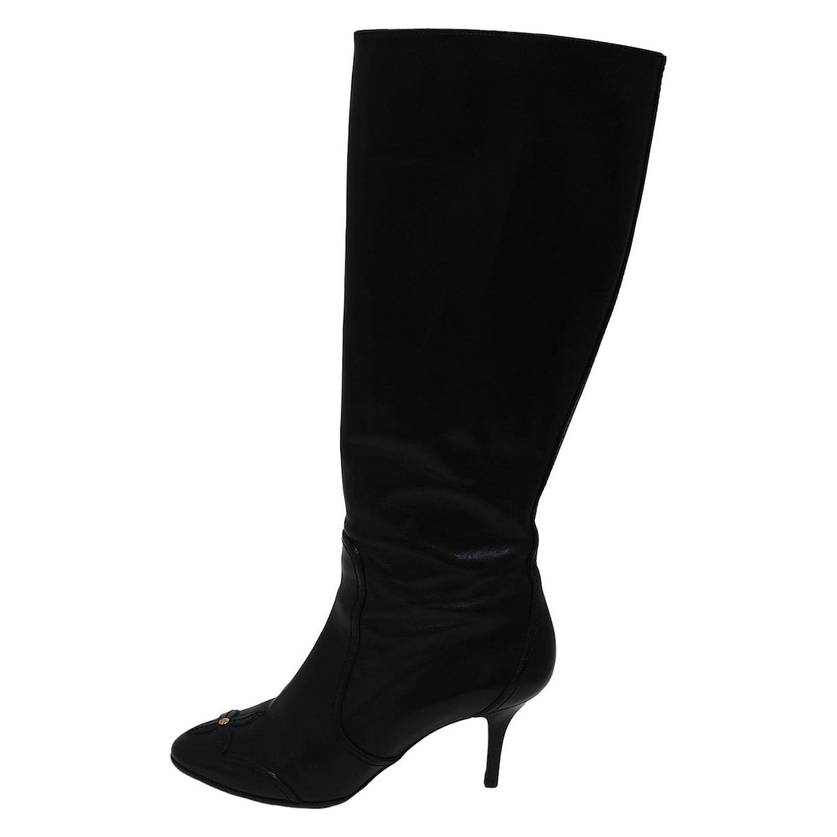 LOUIS VUITTON(ルイヴィトン) ロングブーツ 38 レディース - 黒 レザー