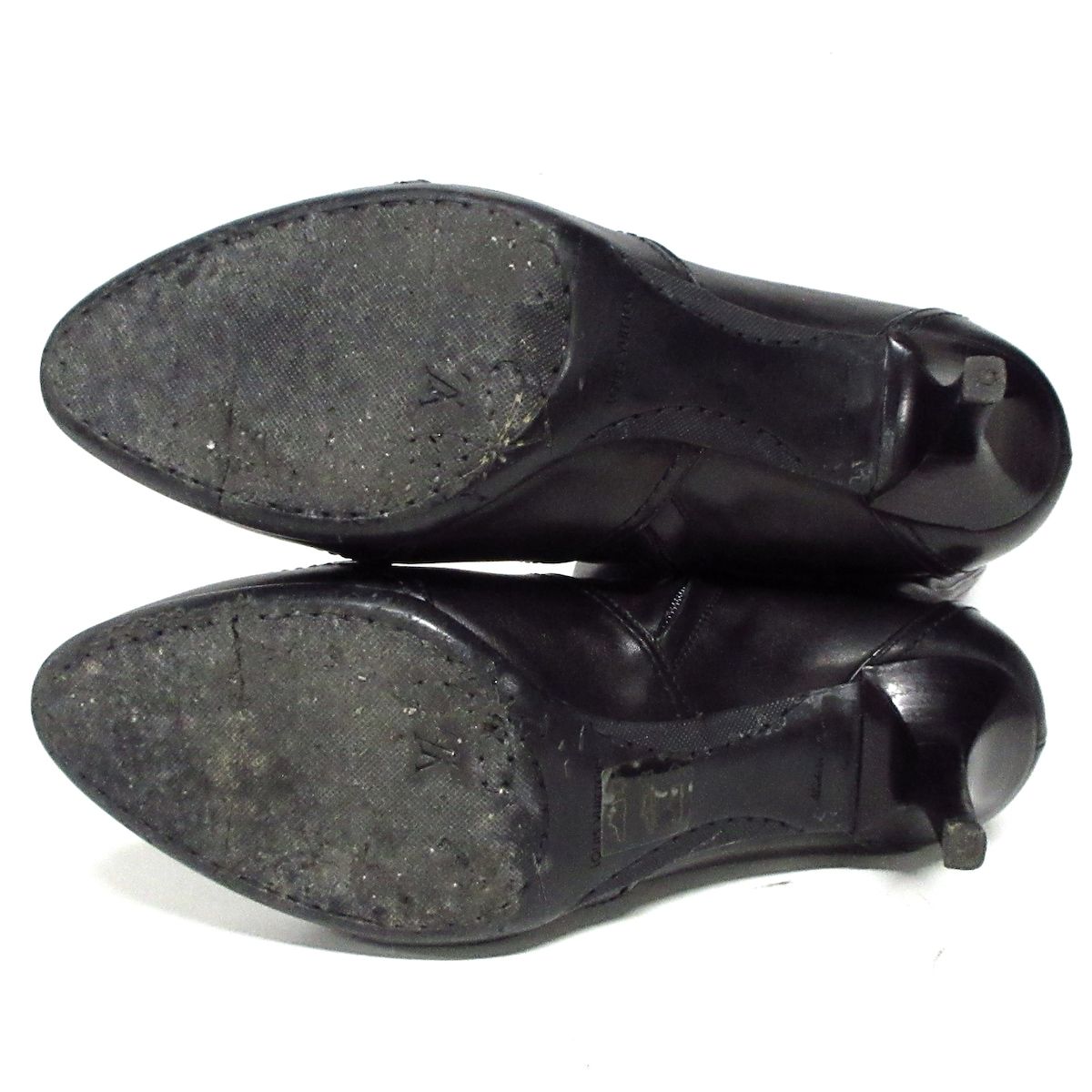 LOUIS VUITTON(ルイヴィトン) ロングブーツ 38 レディース - 黒 レザー