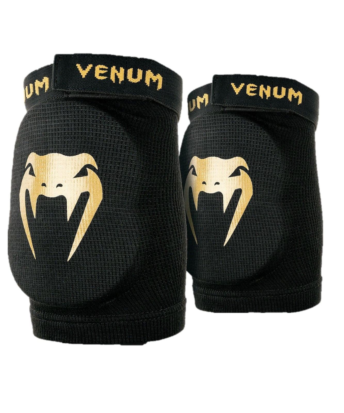VENUM［ヴェヌム］ Kontact　エルボーパッド（肘用保護パッド）（黒/ゴールド） (L)