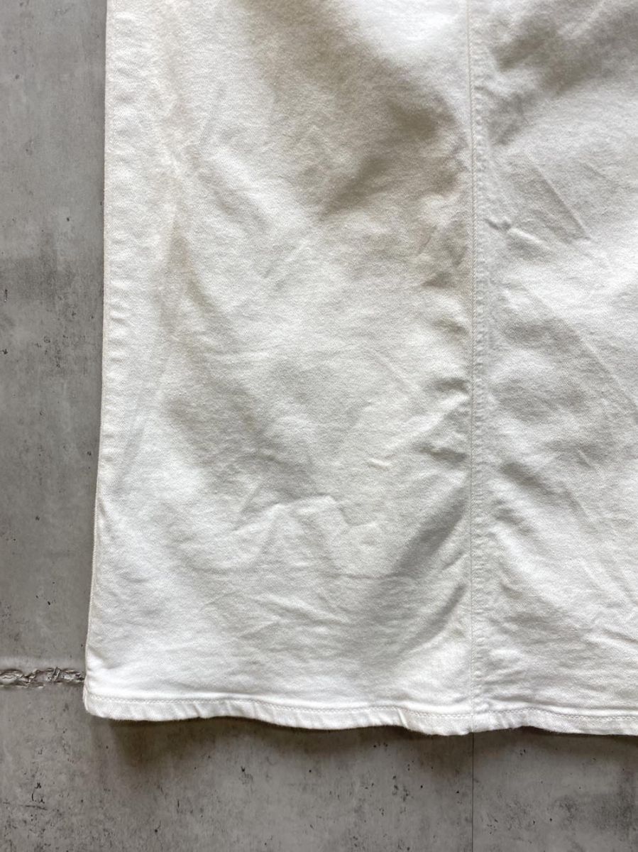 EDWIN エドウイン essentials ロングデニム スカート sizeM/白 