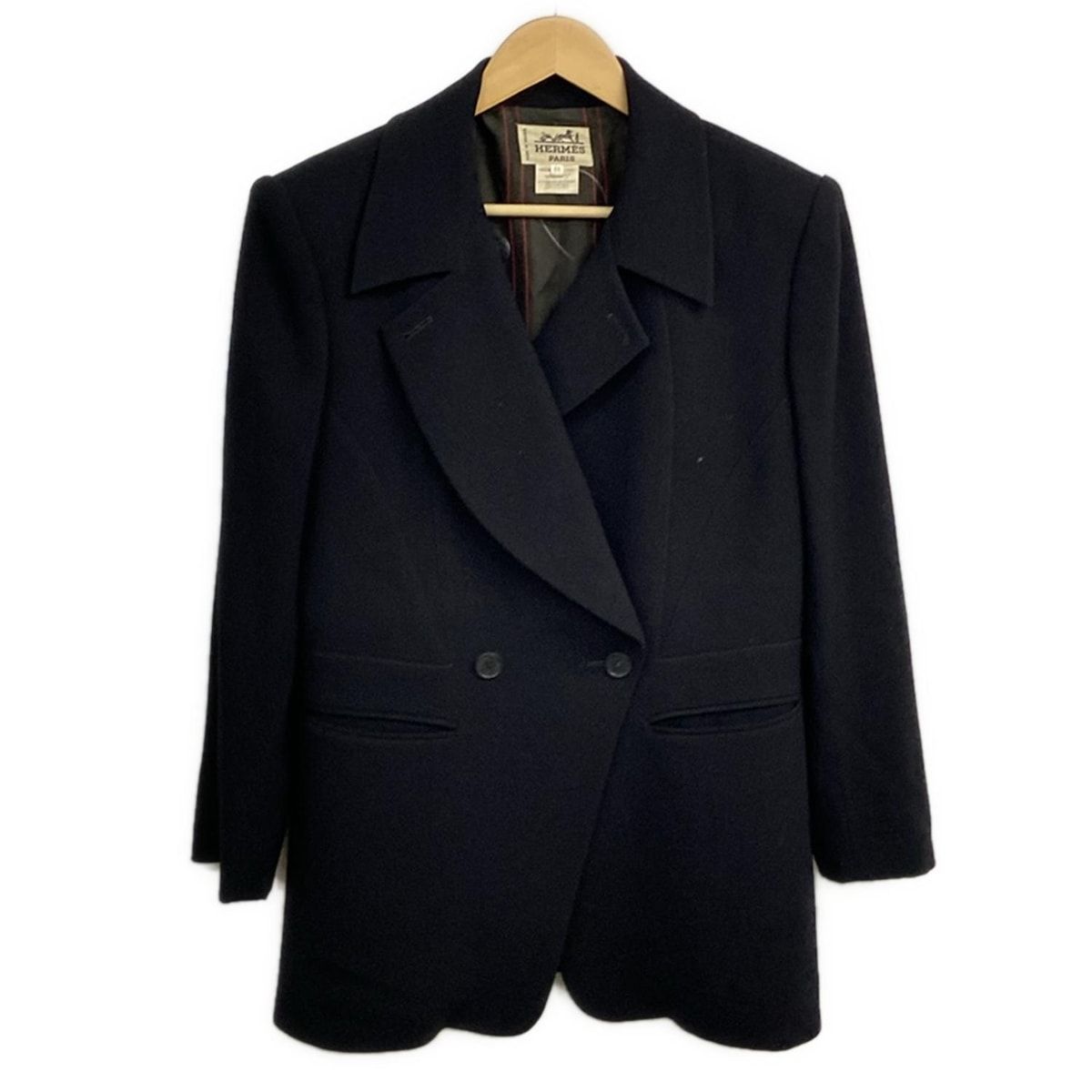 HERMES(エルメス) ジャケット サイズ44 M メンズ - 黒 長袖/春/秋
