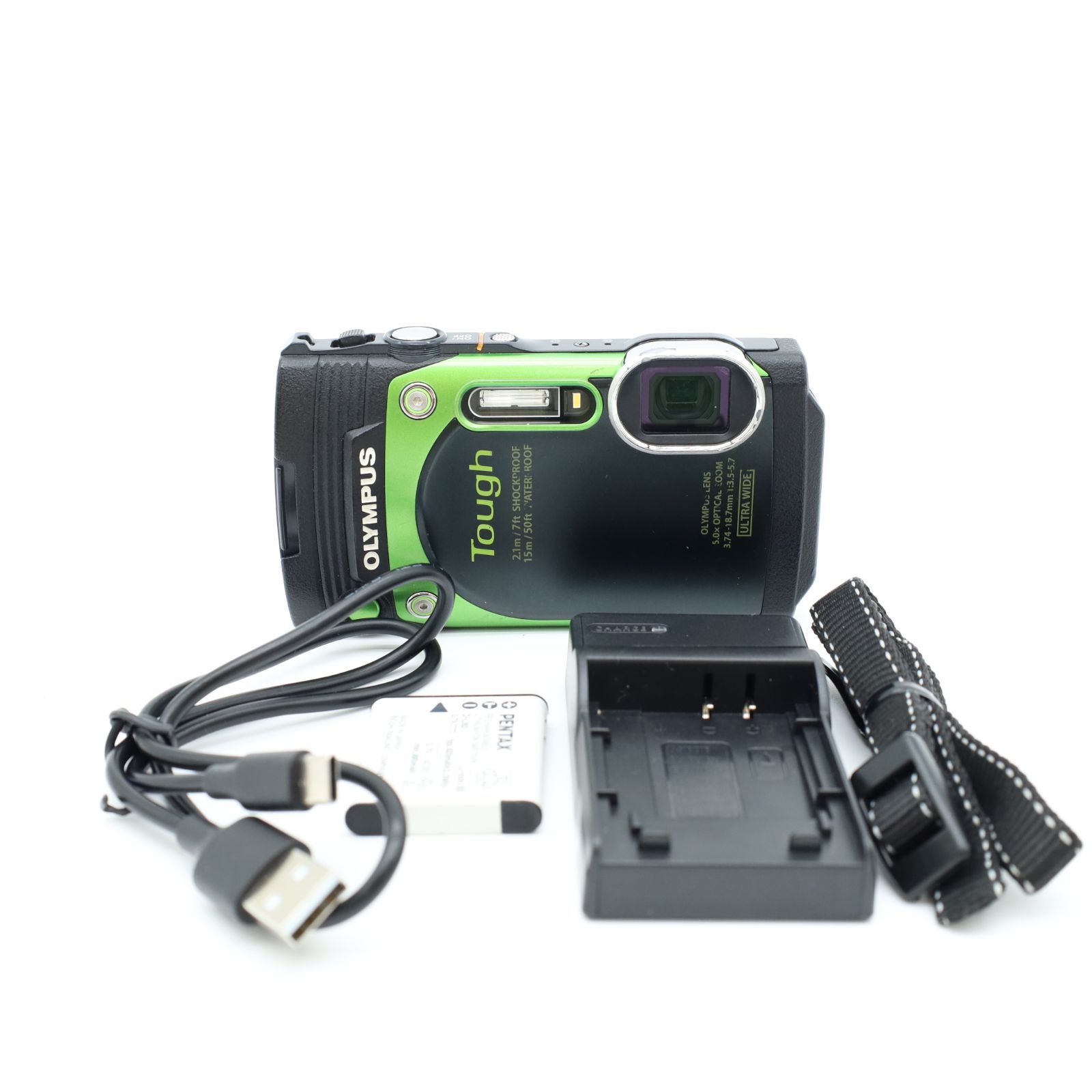 ≪極上品≫ OLYMPUS STYLUS TG-870 Tough ボディ グリーン #20251111