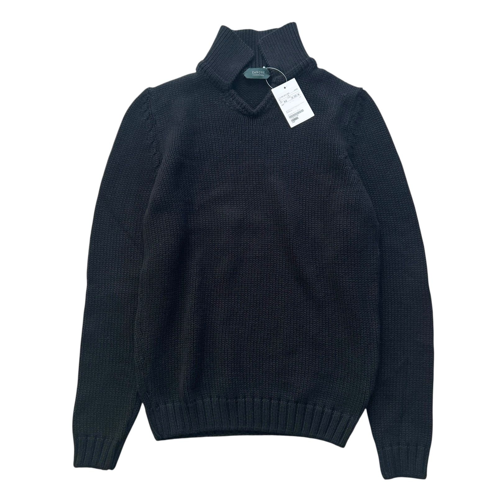 未使用タグ付き ZANONE ザノーネ 7ゲージ スキッパーニット トップス