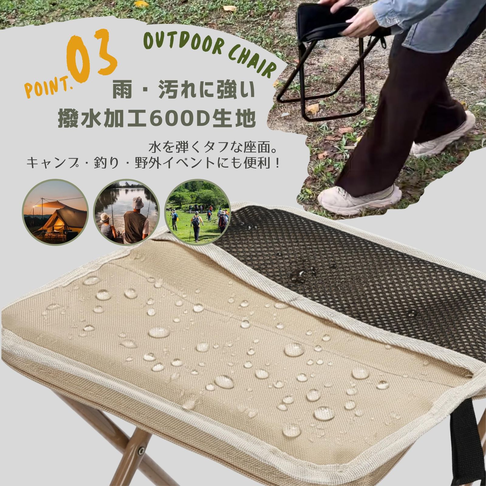 720gの軽量ギア・即展開設計】Neutral Zenith 折りたたみ椅子