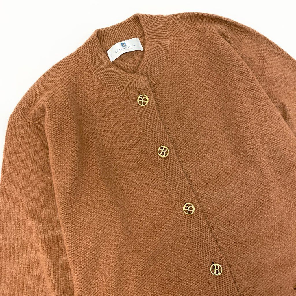 43l25《美品》 BALLANTYNE バランタイン ピュアカシミヤ 100％ 金