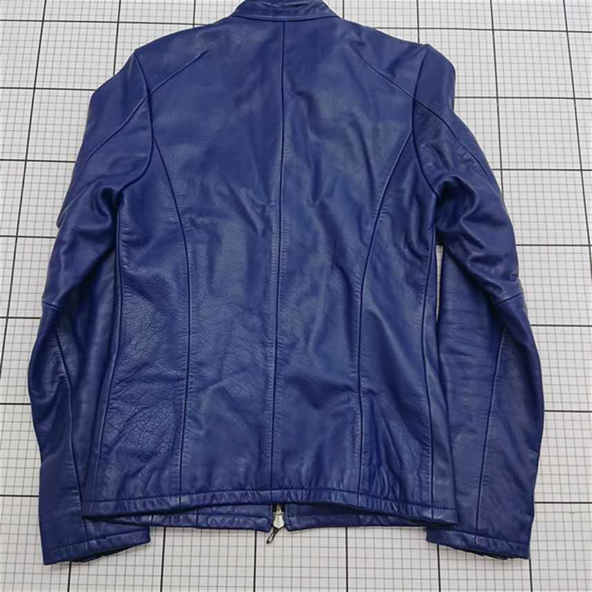 ◇ ⊇ ゴスタールジフーガ GOSTAR DE FUGA レザージャケット 44 ブルー