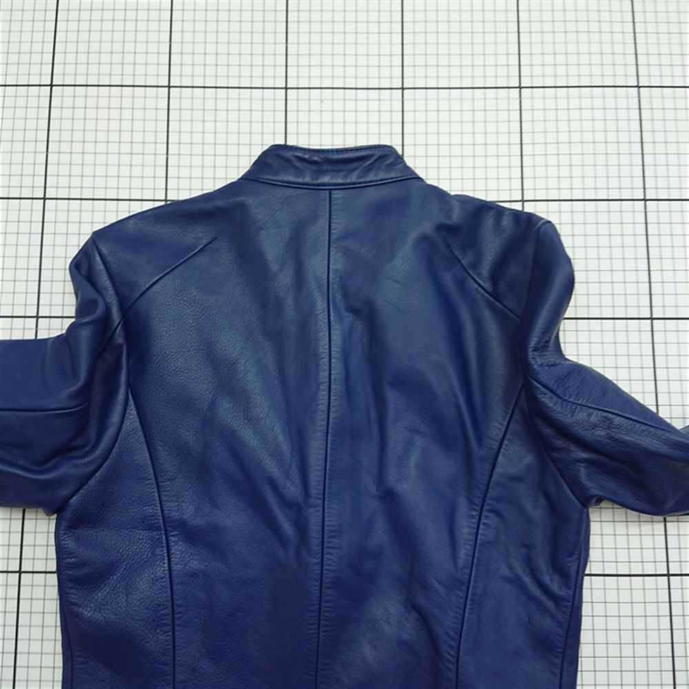 ◇ ⊇ ゴスタールジフーガ GOSTAR DE FUGA レザージャケット 44 ブルー